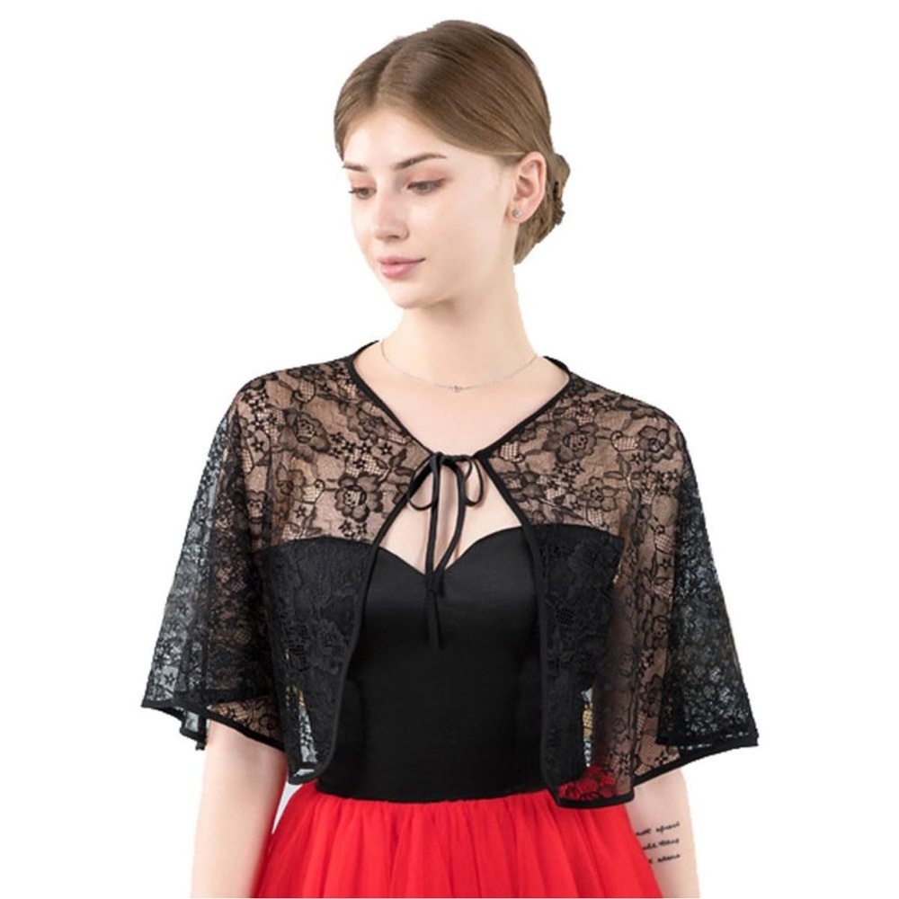 Women's Wedding Cape Capelet Shawl Bridal Cover Up Wrap Bolero For Evening🌸